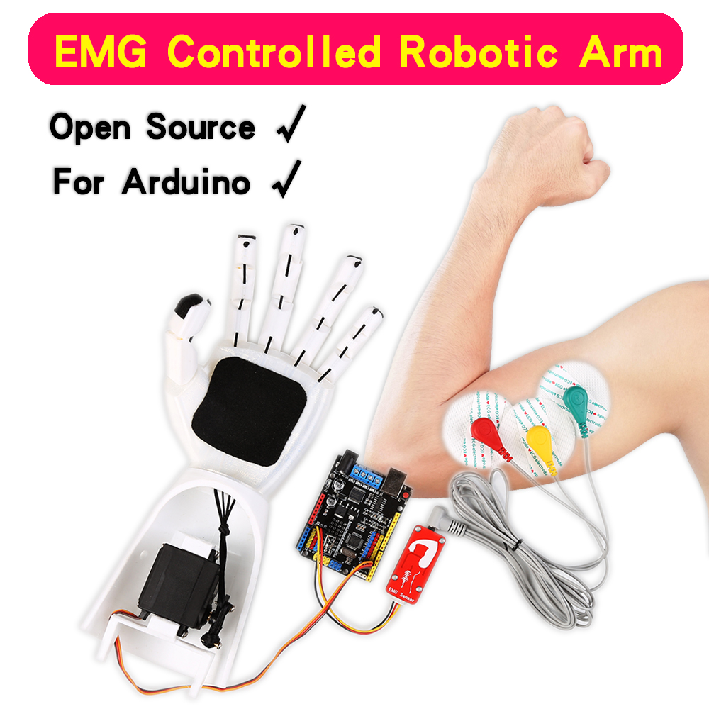 Science Robotics - Ramię robota z czujnikiem EMG Elektryczny