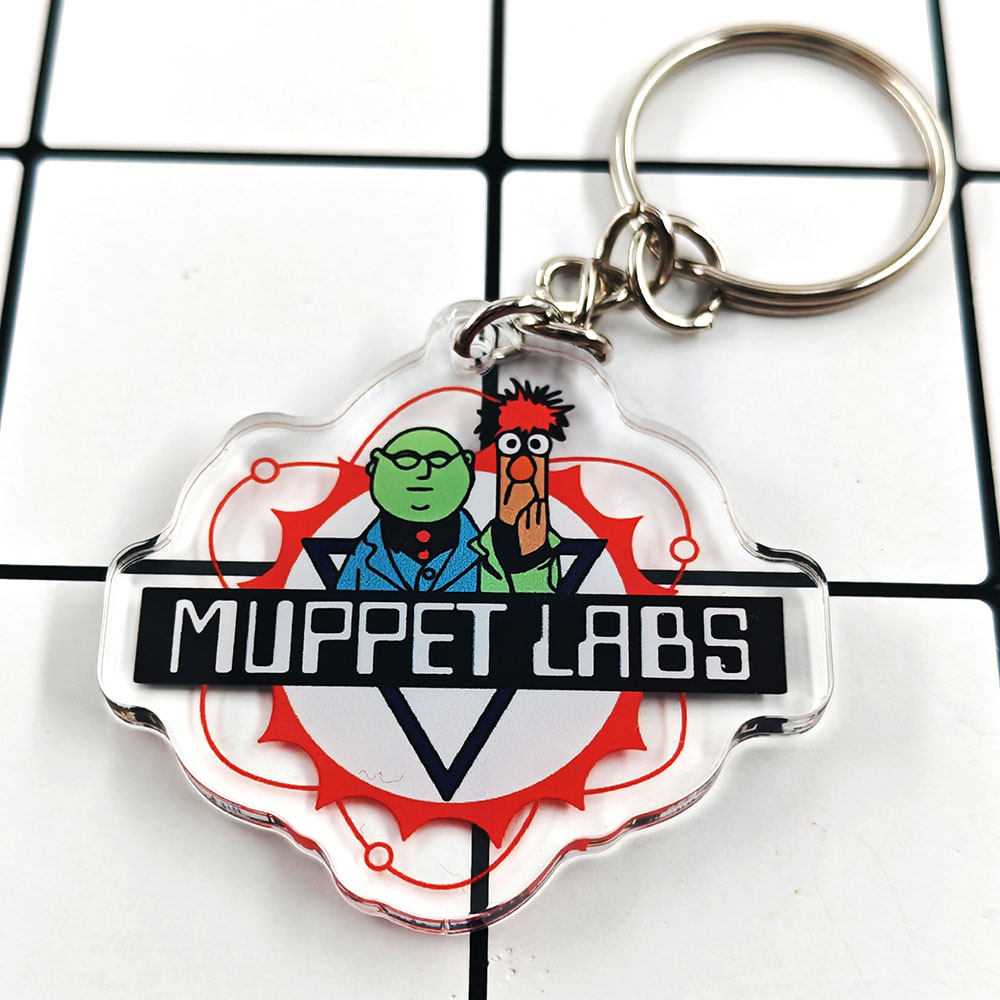 Science Bob - Przezroczysty plastikowy brelok do kluczy Muppet