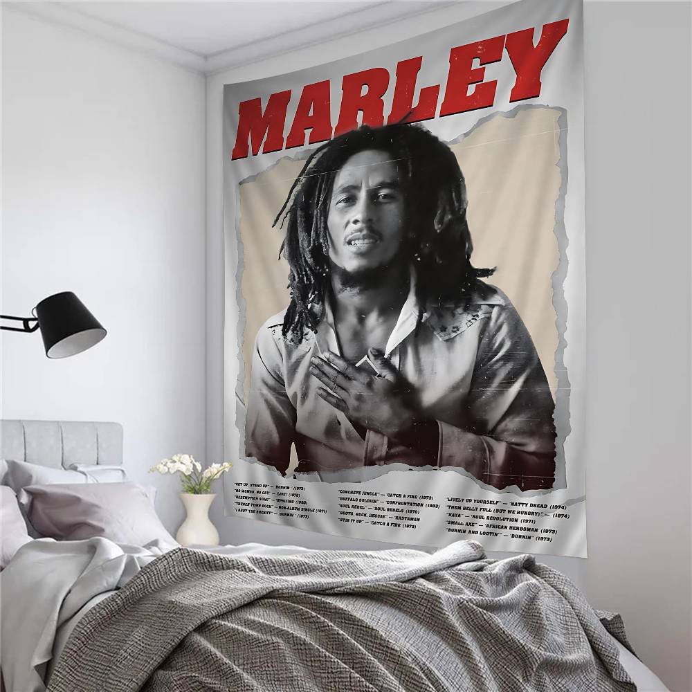 Science Bob - Gobelin Singer Vintage B-Bob M-Marley Grafika