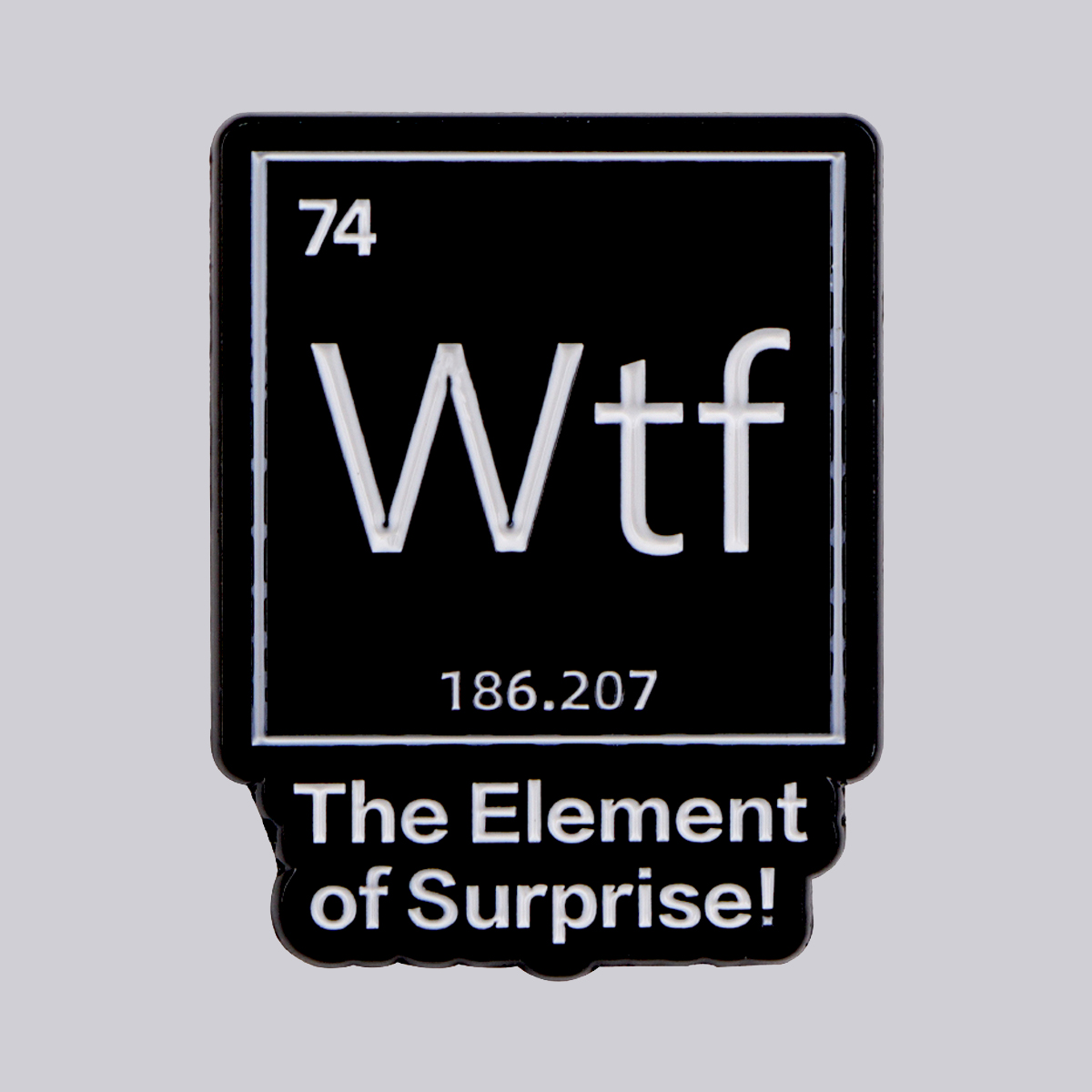 Science Bob - Element chemiczny 74 emaliowane szpilki broszki